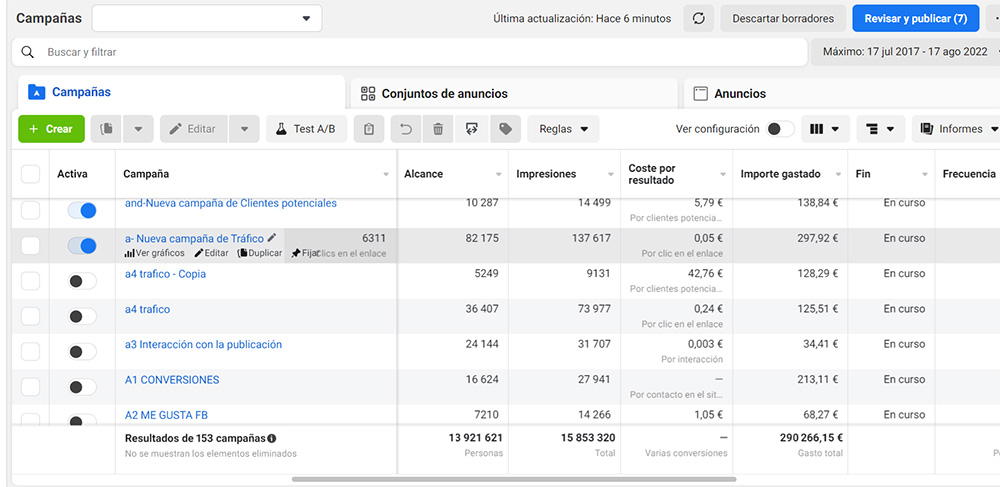 anuncios facebook